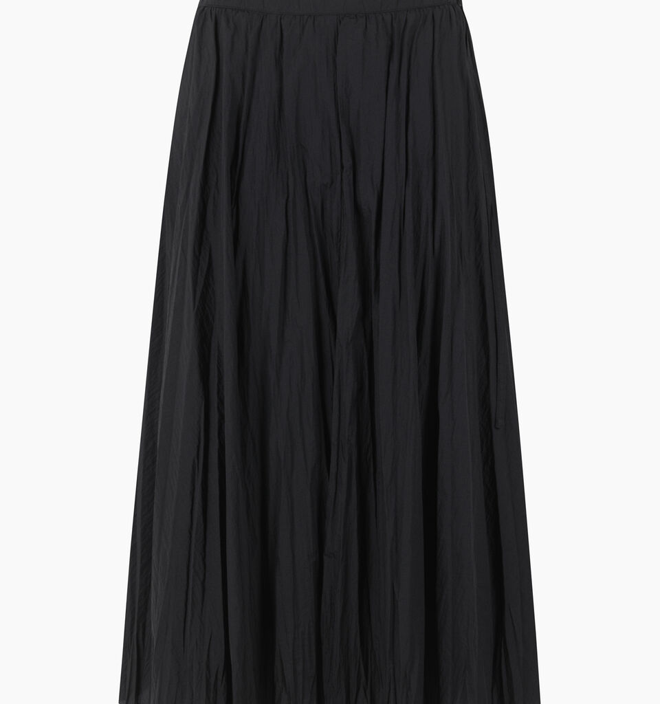 Black semi sheer maxi skirt - sisley k longuette skirts - Black | Sisley K image number 1